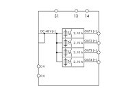 Elektronický jistič 4kanál. vstupní napětí 48 V DC WAGO 787-1664/000-250