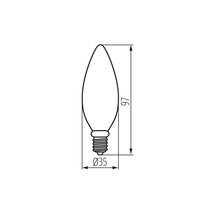 Světelný zdroj XLEDEX C35E14 3,8W-WW KANLUX 37340