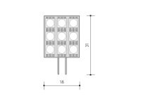 KAPSULE 120 světelný zdroj 9LED 12V 2W G4, studená bílá PANLUX PN65201001