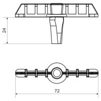 Středový trn pro zavěšení lustrháku KOPOS SB-ST 1_KB
