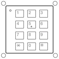 KEYPAD MODULE NIKO 10-363