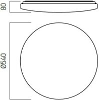 XEON RND. CEILING FITTING 56W 180-250V A
