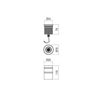 XGROUND GRND. RND. REC. FITTING 10W 100-