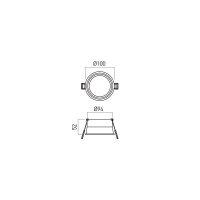 XLUMO DOWNLIGHT 20W 220-240V AC 3000K SW