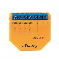 Řídicí jednotka Shelly Plus I4 DC 4 digit. vstupy, 5-24V DC, WiFi.