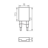 CON P 8 CP   Konektor LED COB pasku 10 k