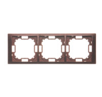 Rámeček 3-násobný Neos, Mahagon KONTAKT SIMON BMRC3/050