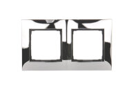 Rámeček 2-násobný kovový Simon 54 Premium, IP20/IP44,chróm. kov DR2/63