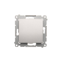 Přepínač křížový, řazení 7, 10AX, 250V~, stříbrná matná metalizované DW7.01/X/43