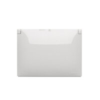 Dvojitá kompaktní zásuvka s uzemněním IP44 s žaluziemi v barvě krytu bílá