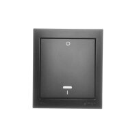 dvoupólový spínač s podsvětlením odolný proti vlhkosti černá matná ACW2L/49