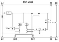 PSR-MS60-2NO-24DC-SC Bezpečnostní relé pro nouzové zastavení 2904958