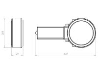 Montážní kryt, HaloX 250 délka tunelu 325mm pro lepení, do betonu KAISER 1283-73