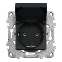 Zásuvka SCHUKO NOVÁ UNICA 2P+E 250V/16A, IP44,antracit SCHNEIDER NU508254
