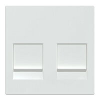 Centrální deska, Merten System M, active white, lesklý plast MEG4562-0325