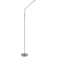 Stojací  lampa SILVIO nikl LED 6,5W 230V,350 lm, 2700/3350/4000K GLOBO 58504SN