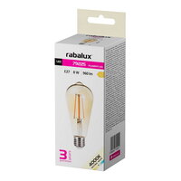 Světelný zdroj Filament LED, E27 ST64, 8W, 960lm, 4000K RABALUX 79225