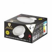 Nedes LDL153/S LED 7W/kruh,vsaz.-stříb./neut. DR01/7W/SMD/4000K/SI