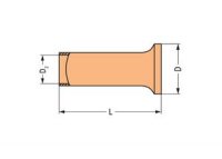 Dutinka pro 0,75 mm2/18 AWG bez plastového límce WAGO 216-142