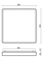 Přisazené svítidlo TILIA 3 4x10W IP44 ON/OFF PC bílá OSMONT TIL52121
