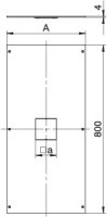 OBO OKA DAT 200 Montážní víko pro systém kanálů OKA2 800x200x4 Ocel