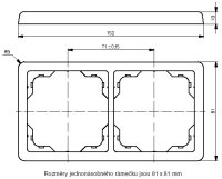 CLASSIC Jednorámeček jasně bílá ABB 3901C-B10 B1