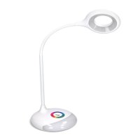 LED stolní lampička nabíjecí 5W RGB podsvícení stmívatelná USB napájení WO44