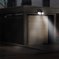 LED solární osvětlení se senzorem, 8W, 600lm, Li-Ion, černá SOLIGHT WO772