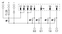 propojovací modul pro systémovou kabeláž, Konektor dle DIN 41651 20pól.
