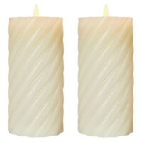 LED dekorace vosková svíčka, 17cm, 2xAAA, vnitřní, teplá, časovač EMOS DCCV17