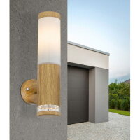 Venkovní svítidlo JAICY imitace dřeva 1xE27 15W/LED 1,2W 230V 3000K GLOBO 34070