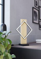 Stolní svítidlo BOYAL LED 13W IP20 černá/dřevo EGLO 901932