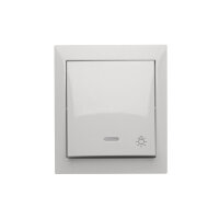 tlačítko 'světlo' s podsvětlením odolné proti vlhkosti bílá ACS1L/11