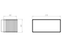 Prodlužovací nástavec 220x100x100 mm, do zateplení KAISER 1159-27