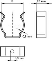 LYRE - LY 21-25mm 100/box WALRAVEN 59132500