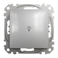 Sedna D/E Tlačítko 1/0 ''světlo'', Aluminium SCHNEIDER SDD113132