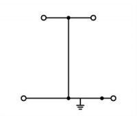Dvoupatrová svorka, 4vodičová svorka pro ochranný vodič, 1,5mm2, zeleno-žlutá