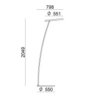 9320 - LIRA PIANTANA 30W CORTEN IP65