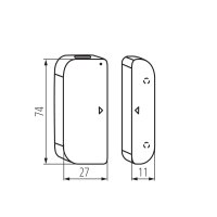 S SENSOR ON/OFF INT Senzor otevření SMART KANLUX 34942