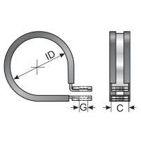 SSG 11/M6 für EW-11/12 conduit clamp MURRPLASTIK 83723217