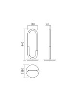 Stolní lampa LATIUM VE LED 9W 3000K SBK REDO 01-3186