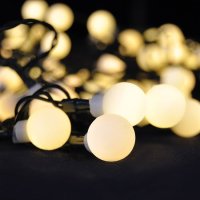 LED 2v1 venkovní vánoční řetěz koule 100LED RGB+bílá 10m 8 funkcí IP44 1V08-RGB