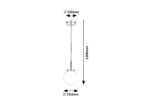 TOGO chromová E14 1x 40W IP44 chrom RABALUX 75007