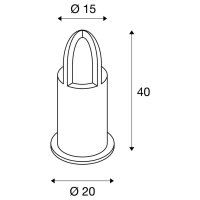 RUSTY CONE 40 venkovní stojací lampa TC-DSE IP54 kulatá rezavé ocel 15/40cm 11 W