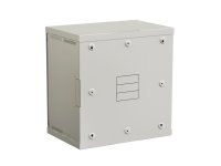 Rozvaděč nástěnný nýtovaný SENSA 12U 400mm, dveře plech, RAL 7035