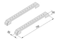 sada soklů k výstavnímu rámu, BK, (2ks) SOLARIX 80191016