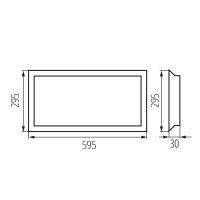 LED panel BLINGO U E125LM 30NW (neobsahuje napaječ) KANLUX 37271