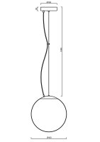 Závěsné svítidlo ISIS L3 PM HP 52W IP40 4K DALI PMMA nerez OSMONT ISI64773
