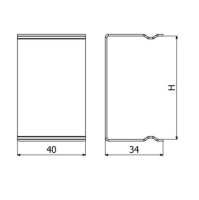 Spojka víka žlabu LINEAR+ SVL-1B 35 ''A2'' ARKYS ARB-13212103
