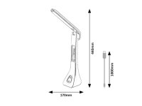 AMATO LED 7W IP20 černá 4000K 340lm RABALUX 74041